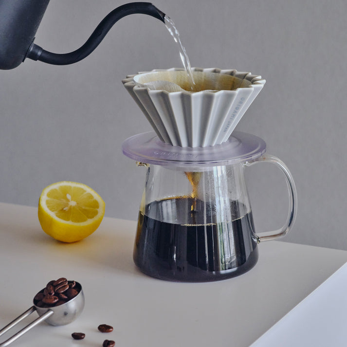 Origami - Pour Over Coffee Dripper - Porcelain - Matte Navy