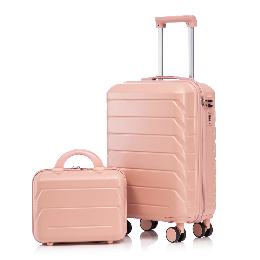 14"/20" 2 Pcs/Set in ABS Spinner Wheel Luggage with Combination Lock