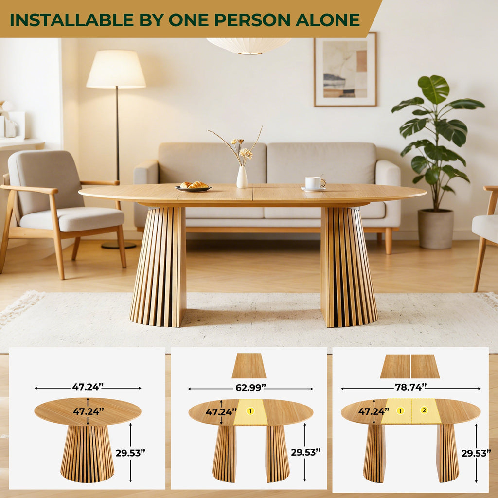 Mid-Century Modern Extendable Table