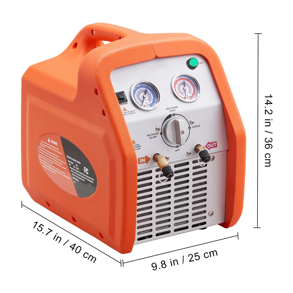 1 HP Refrigerant Recovery Machine