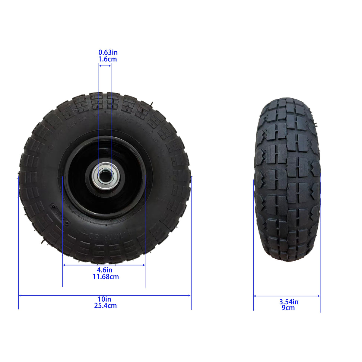 Air Wheels 410/3.50-4 10 Inches