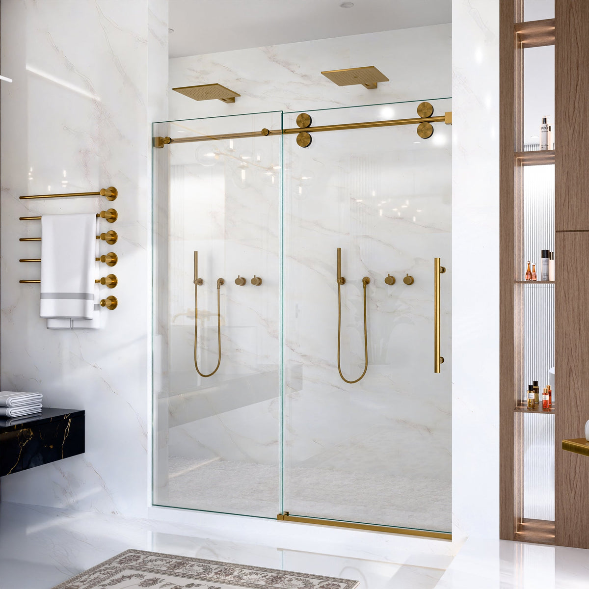 Frameless Single Sliding Shower Door