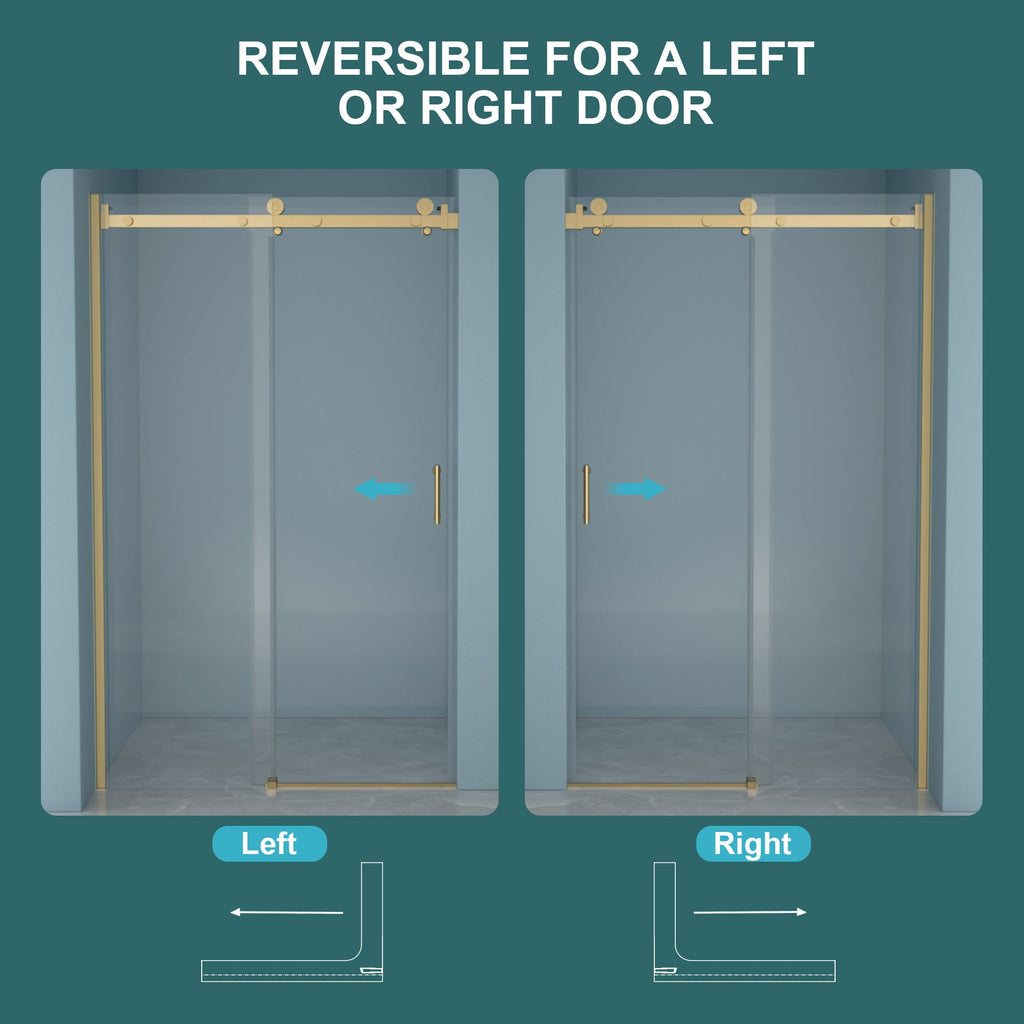 48"W x 76"H Single-Slide Shower Door