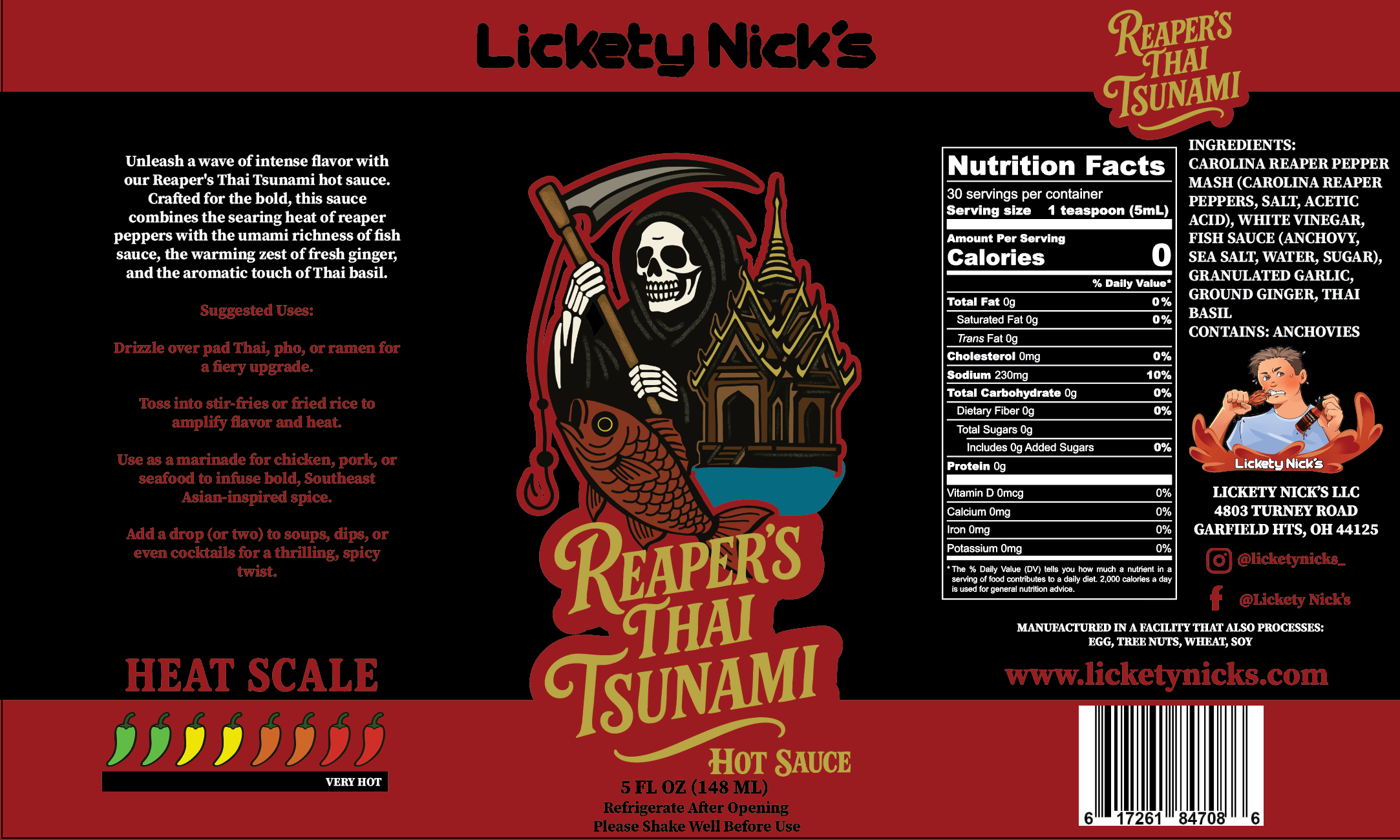 Reaper’s Thai Tsunami – Extreme Heat Thai-Style Hot Sauce