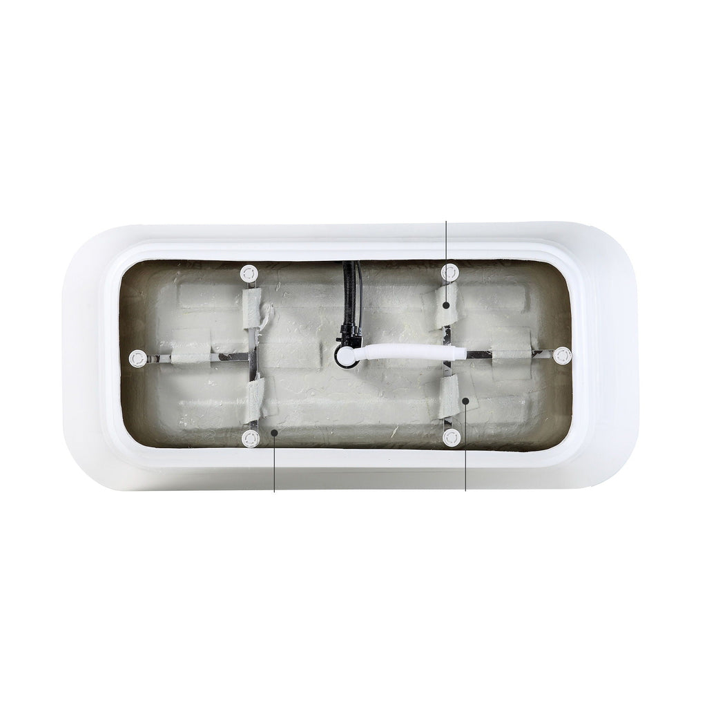 Glossy Freestanding Bathtub With Pop Up Drain