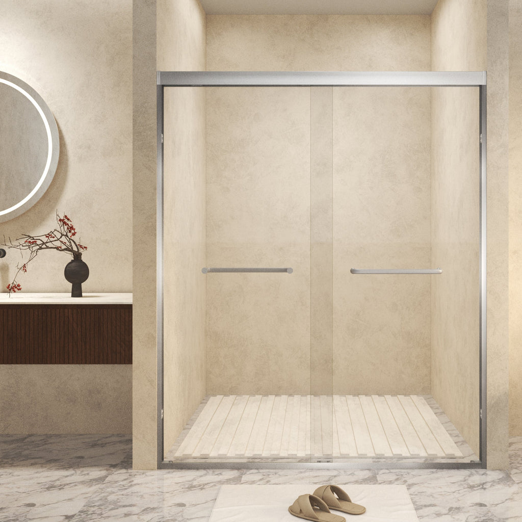 Tempered Glass Double Sliding Shower Door