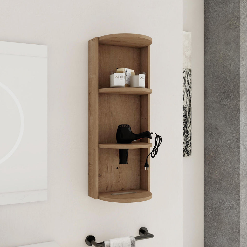 12" Bathroom Wall-Mounted Storage Rack