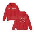 "0 Lib" Funny Dad Christmas Gift Hoodie – Sarcastic Conservative Humor Pullover, Anti-Liberal Statement Gear, Unisex