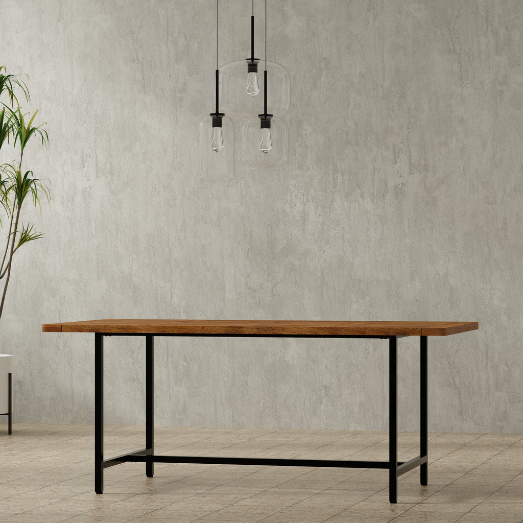 Campbell Dining Table in Burnt Wax