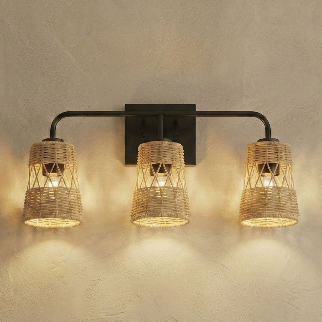 Moonlit 3 Lights Wall Sconce with Shade
