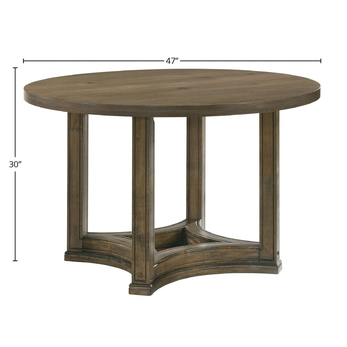 Parfield Weathered Round Dining Table - Oak
