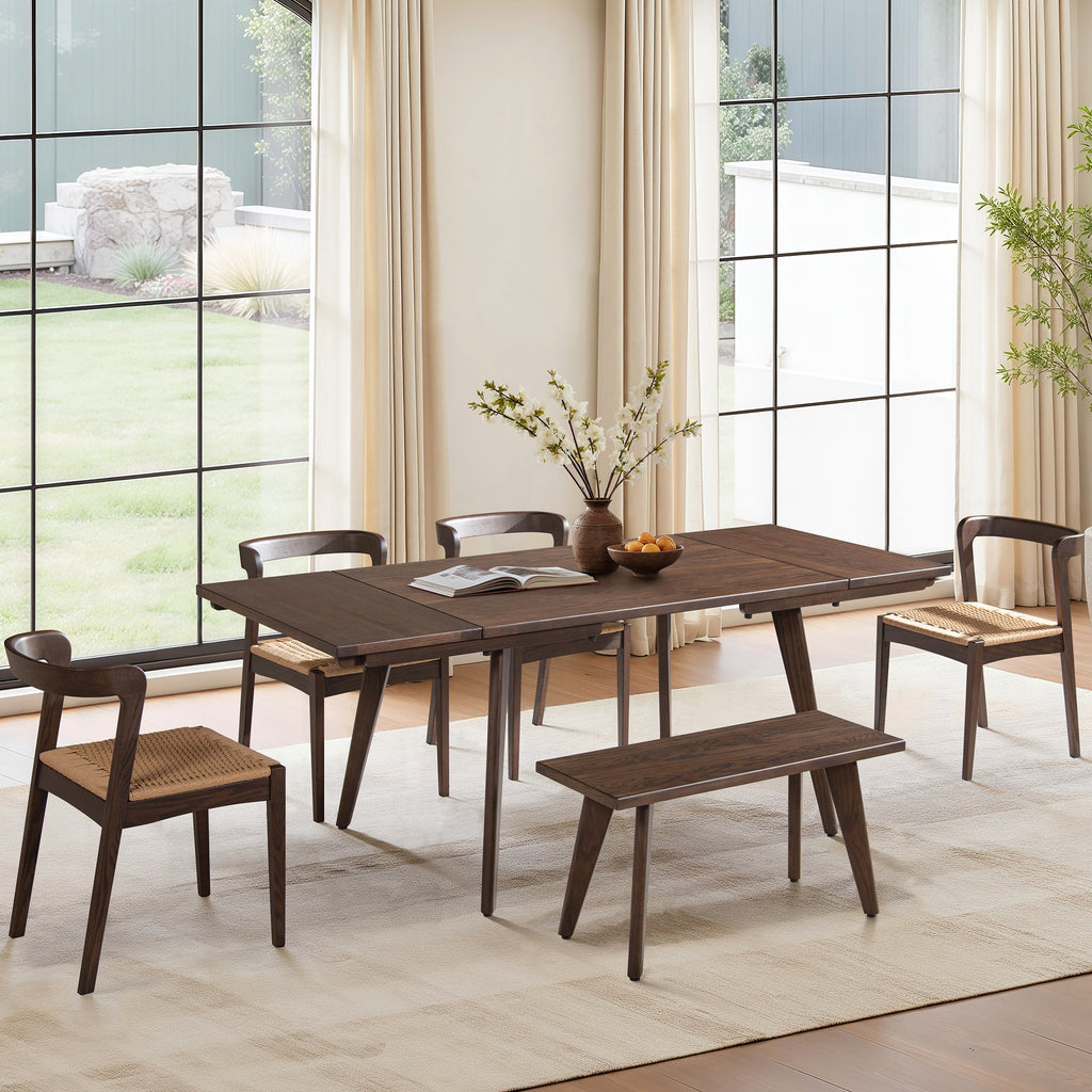 Capri 47-78.5" Solid Dining Table