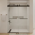 Double Sliding Frameless Soft-Close Shower Door