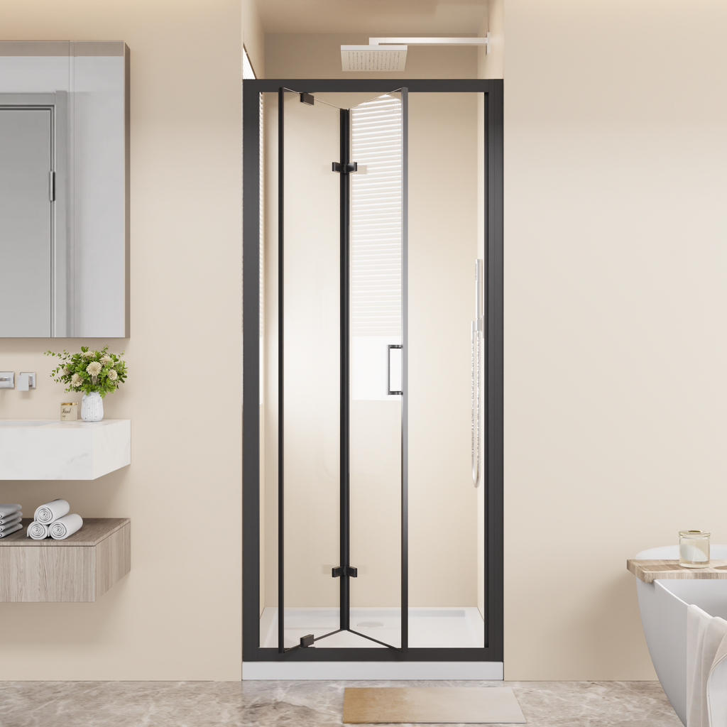 Framed Bi-Fold Pivot Shower Door 30"x72"