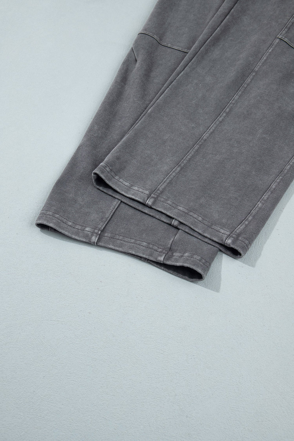 Lola Mineral Wash Seam Detail Elastic Waist Barrel Pants
