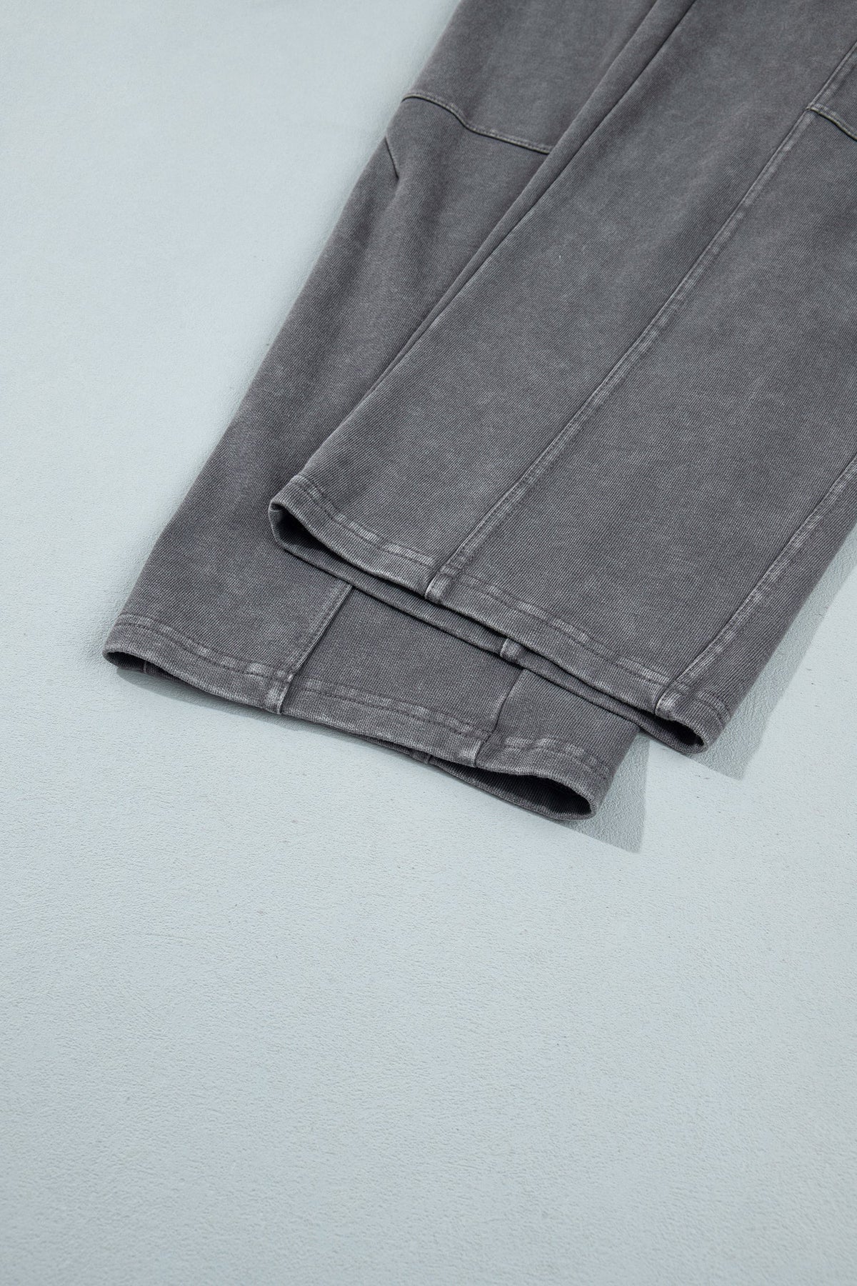 Lola Mineral Wash Seam Detail Elastic Waist Barrel Pants