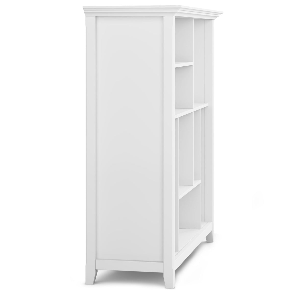 Multi Cube Bookcase and Storage Unit with Eight Storage Cubbies - Black, Gray, White, Dark Brown