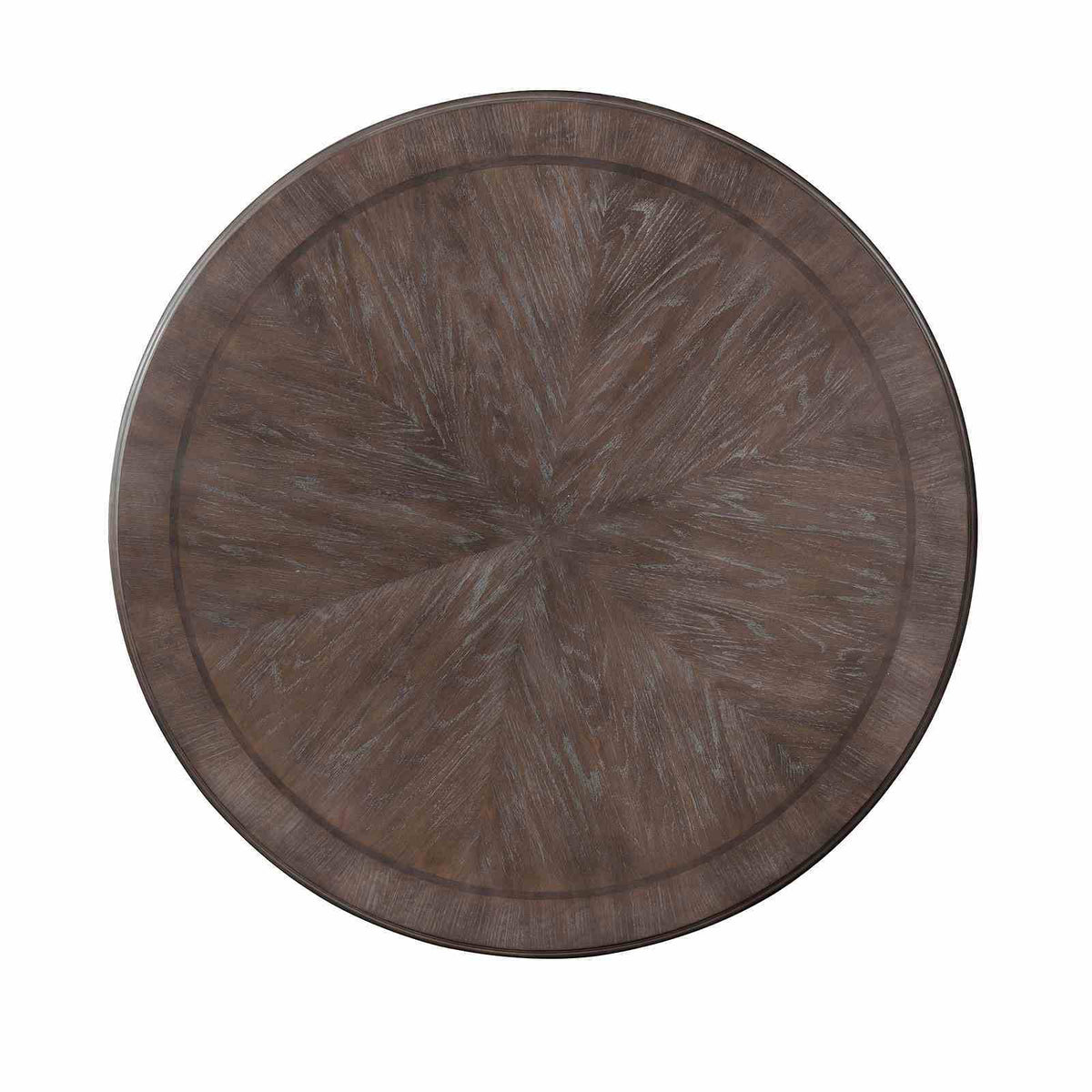 Round Dining Table With Pedestal Base - Natural / Rustic