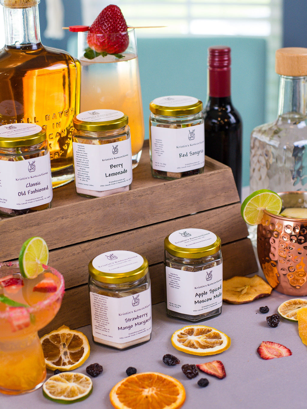 Gourmet Cocktail Kit Gift Set - 5 Great Recipes