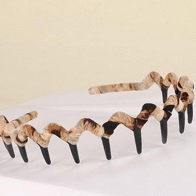 1 pcs Fashion Women Unisex Spring Wavy Hair Band Unisex Hairband for Men Women Sport Hair Hoop Non-slip Headwear Hair Accessories for Men And Women