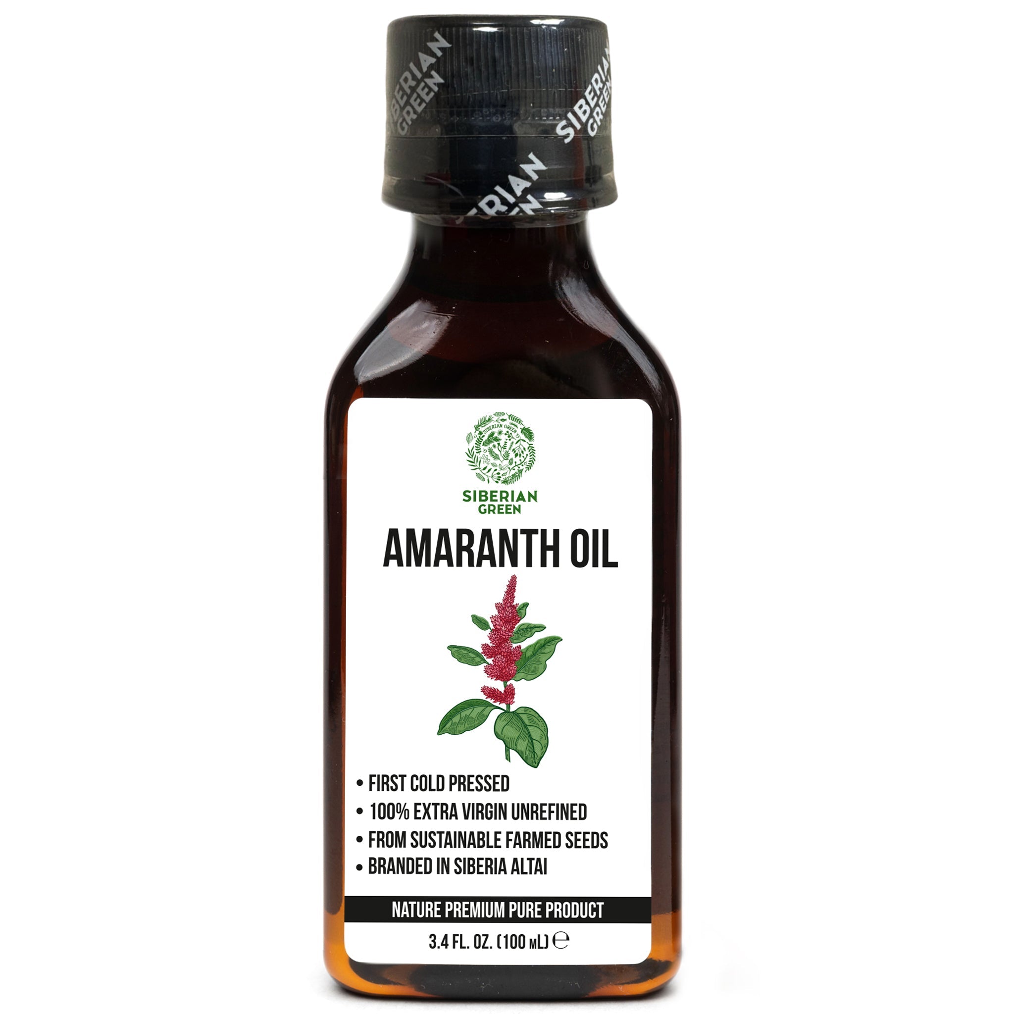 Amaranth Seed Oil 100 ml - Extra Virgin, Cold-Pressed, Premium Quality