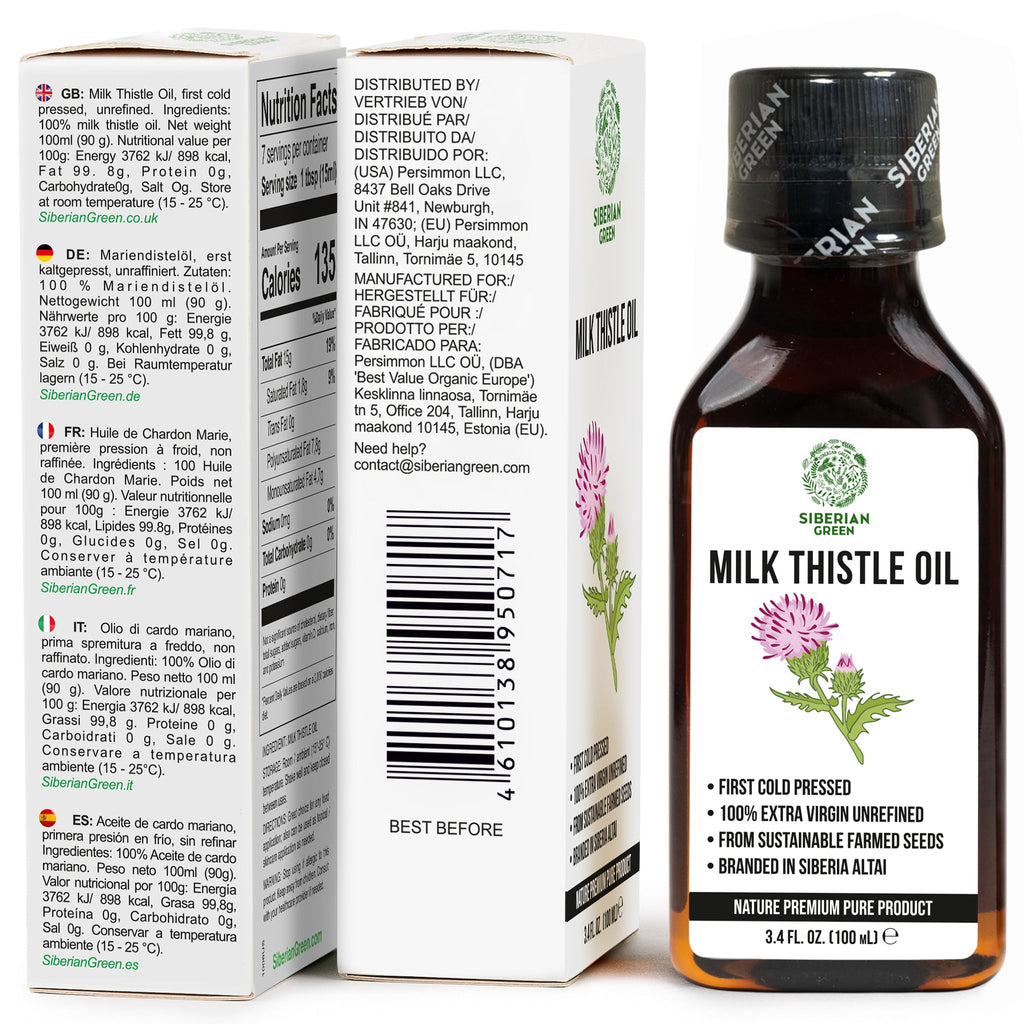 Milk Thistle Oil 100ml | Best Silymarin Supplement for Health