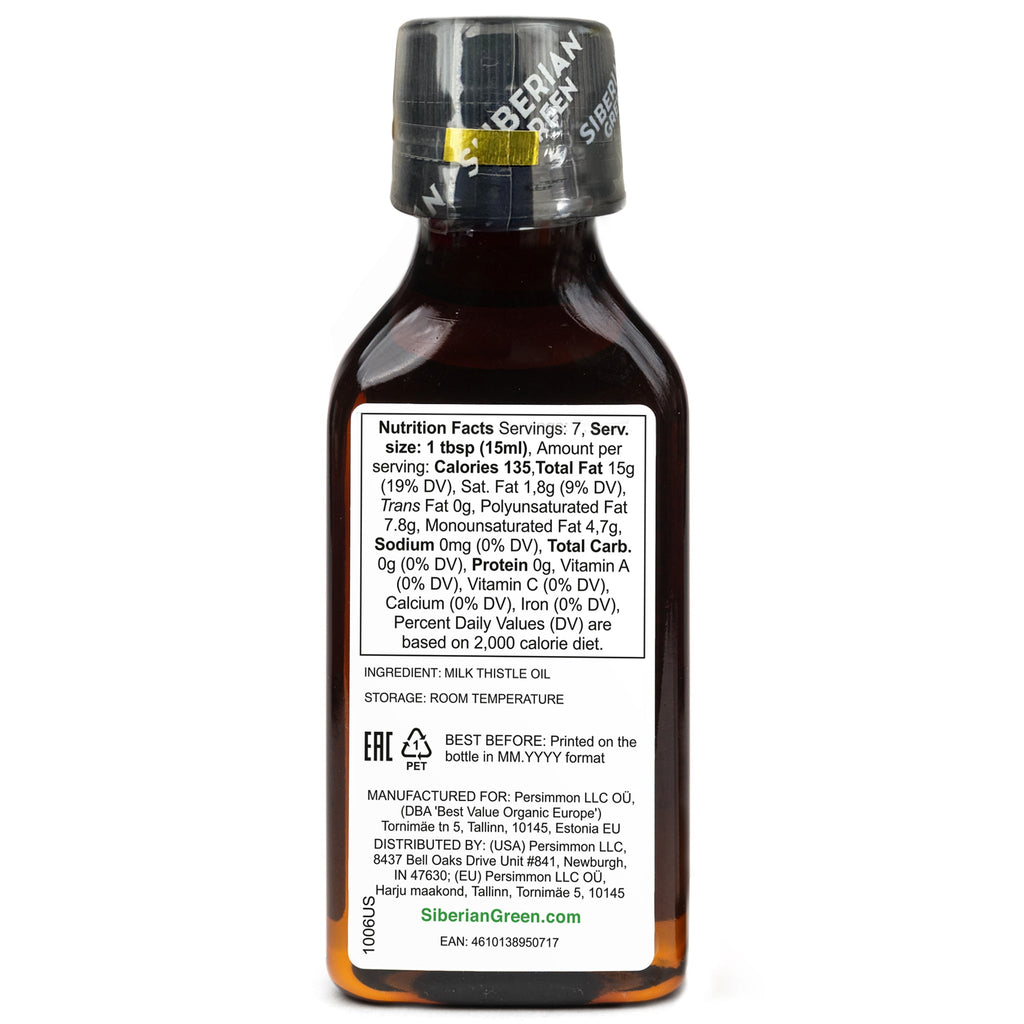 Milk Thistle Oil 100ml | Best Silymarin Supplement for Health