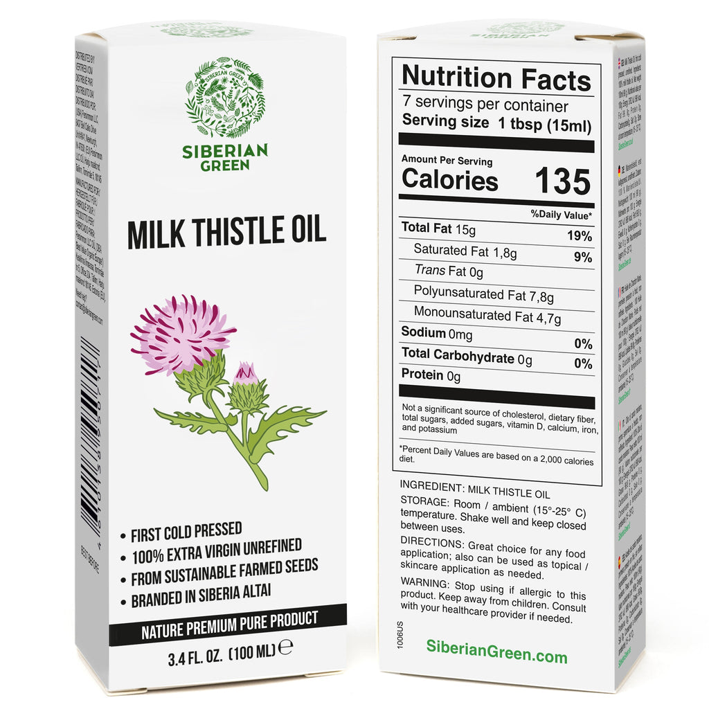Milk Thistle Oil 100ml | Best Silymarin Supplement for Health
