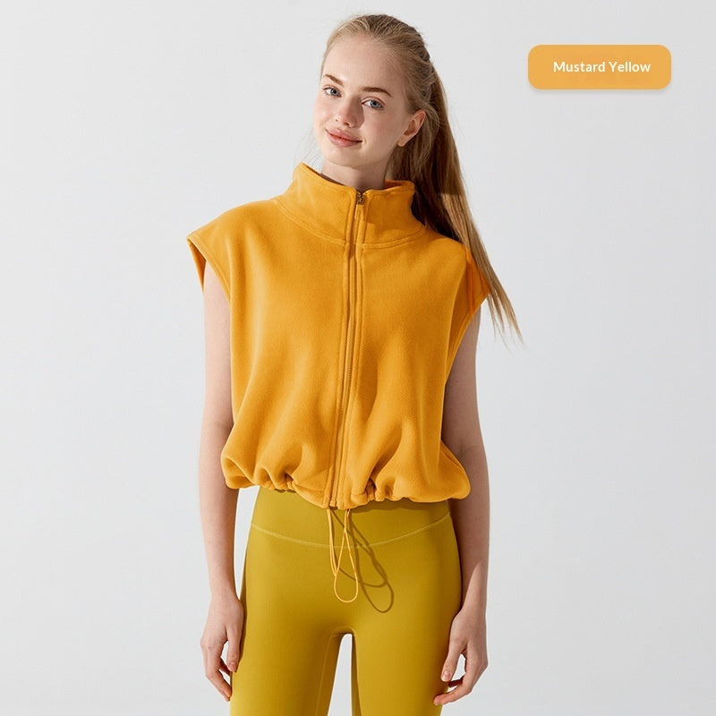 Warm Winter Fleece Vest For Women Wearable Outdoors