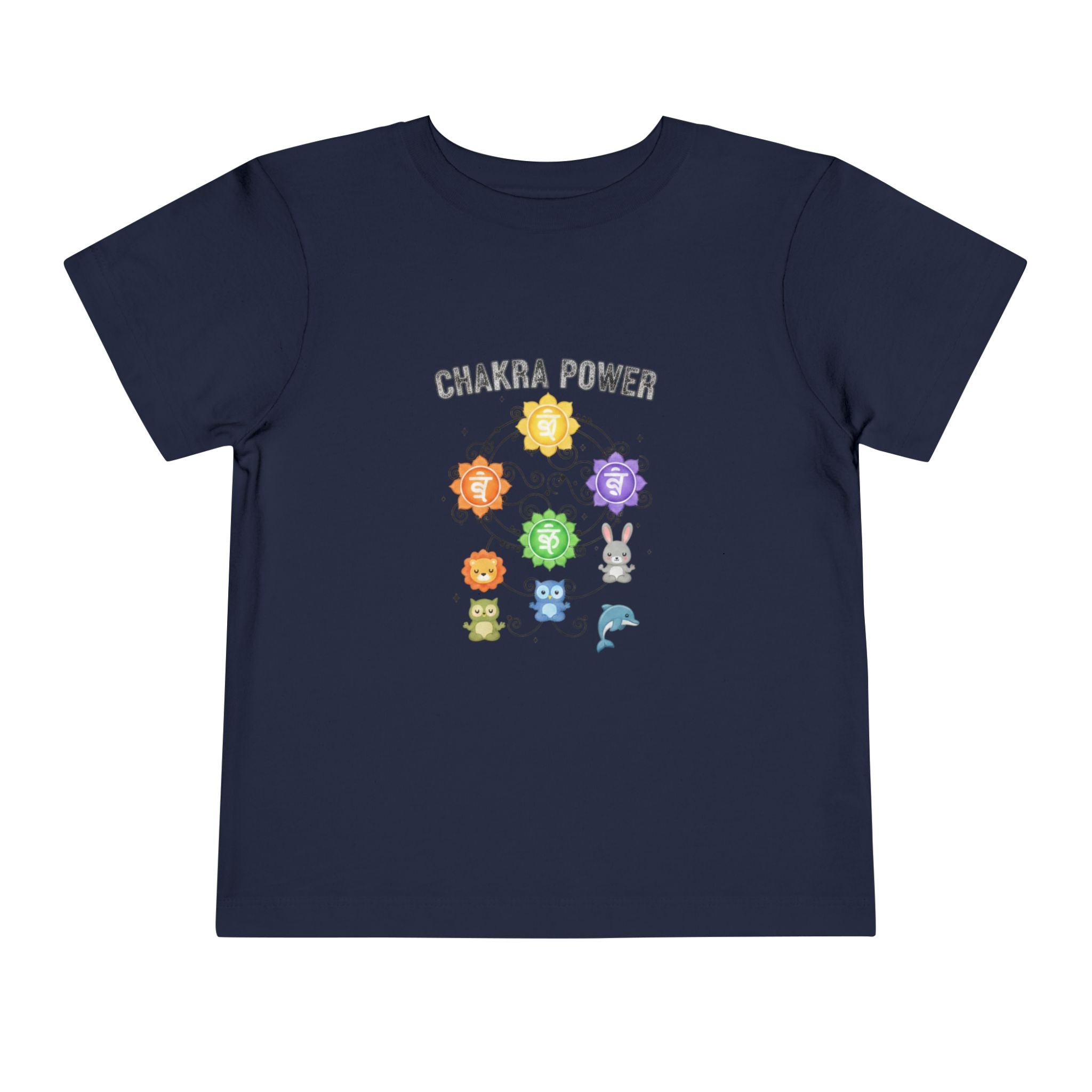 Chakra Power Toddler Tee — Colorful Kids Chakra Energy Shirt