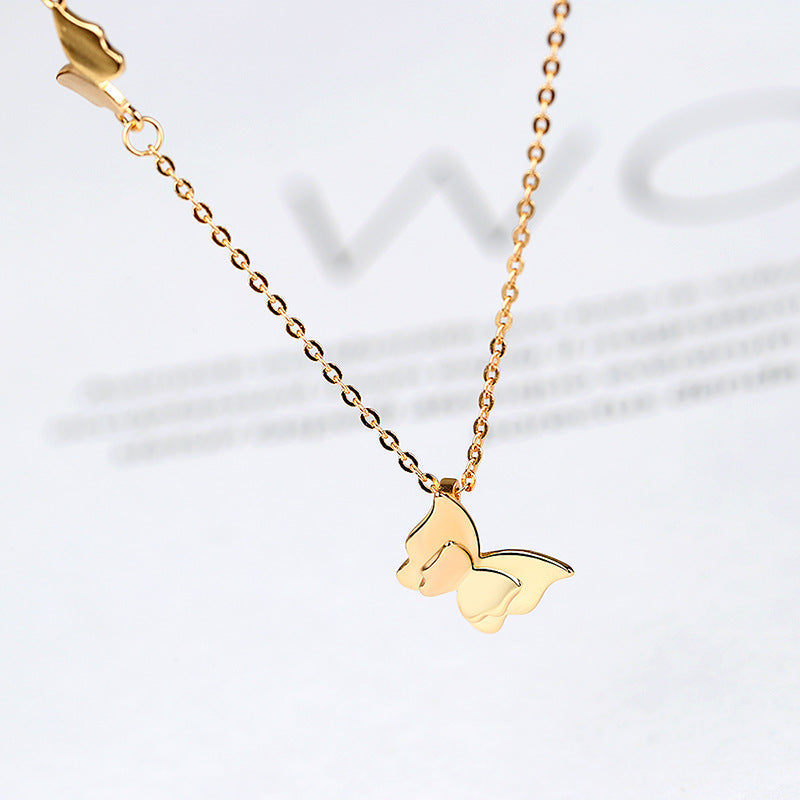 S925 sterling silver clavicle chain