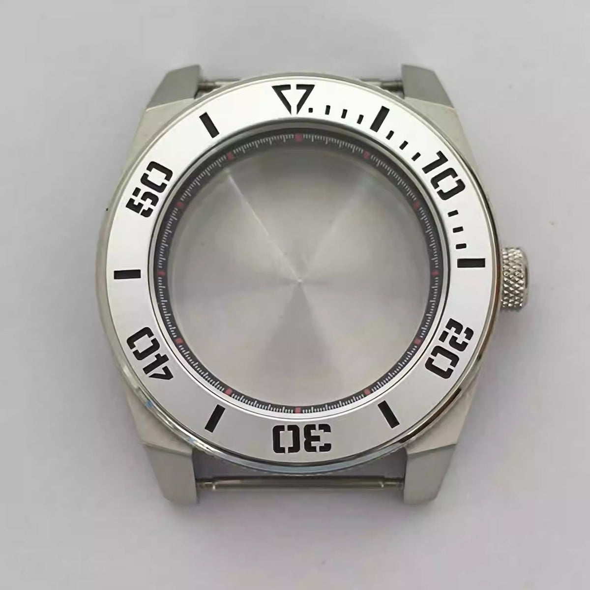 43mm 316 Stainless Steel Aluminum Bezel Watch Case Accessory