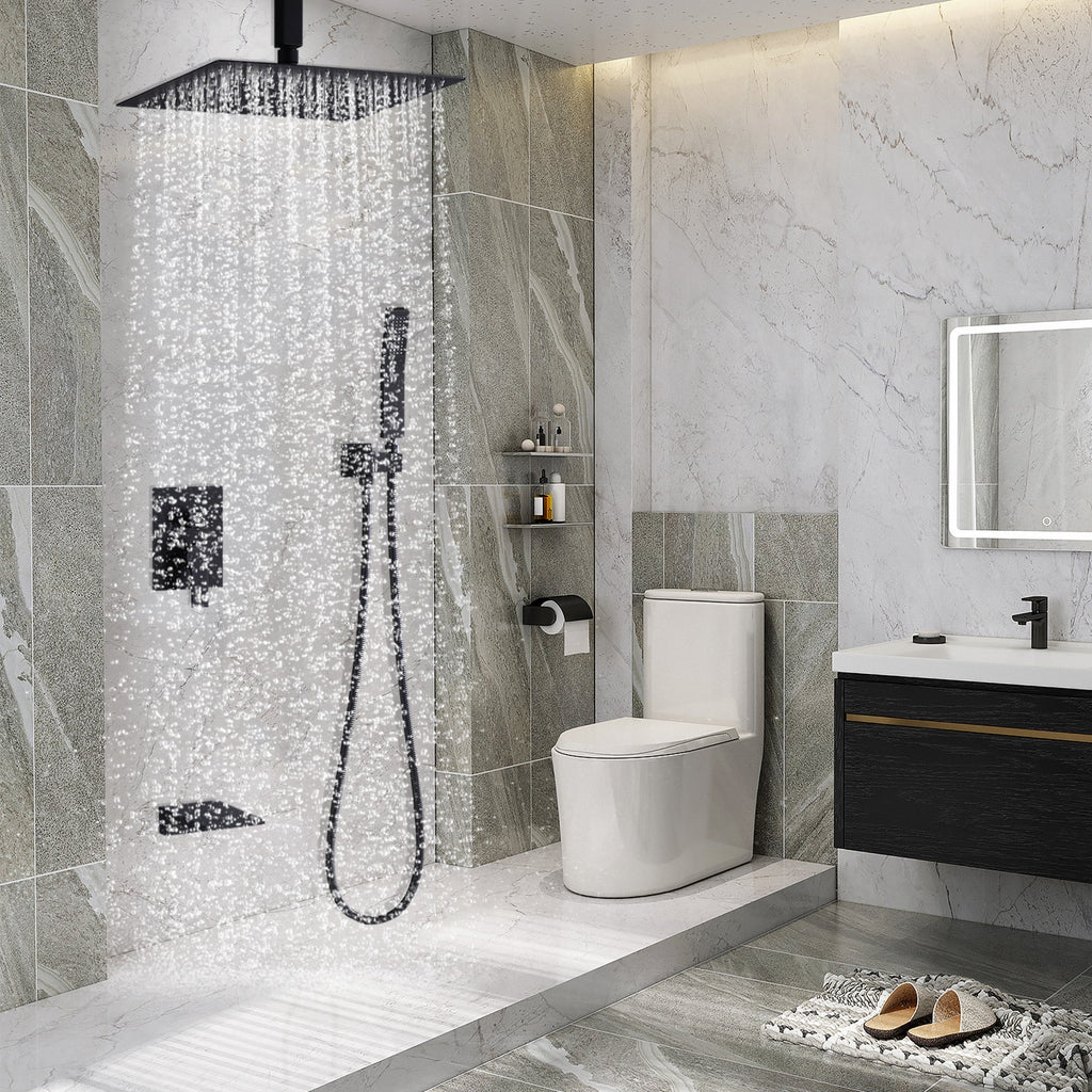 12 Inch Rainfall Shower Faucet Set