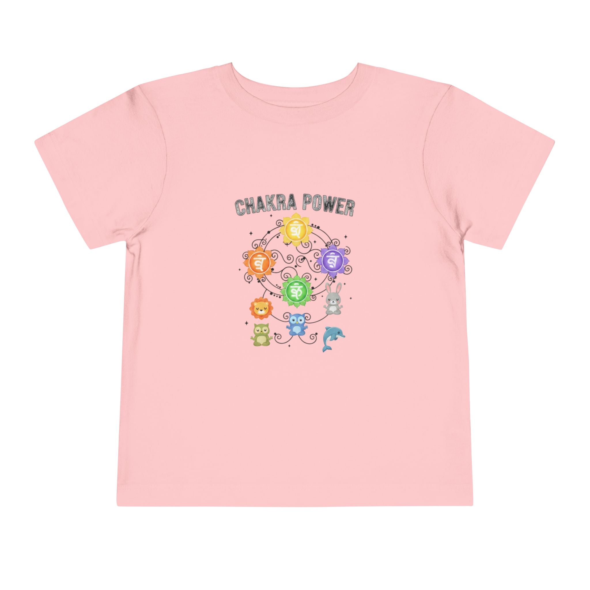 Chakra Power Toddler Tee — Colorful Kids Chakra Energy Shirt
