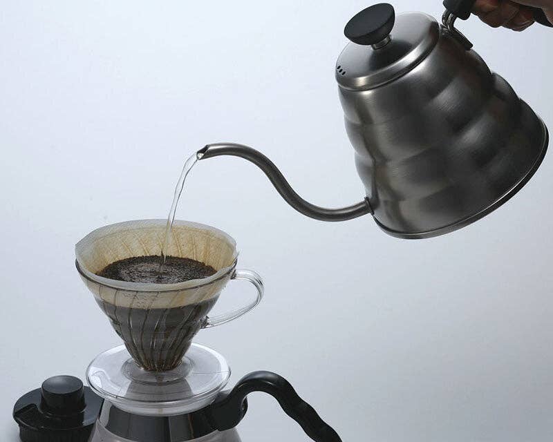 Hario - V60 "Buono" Drip Kettle 1 Liter - Silver