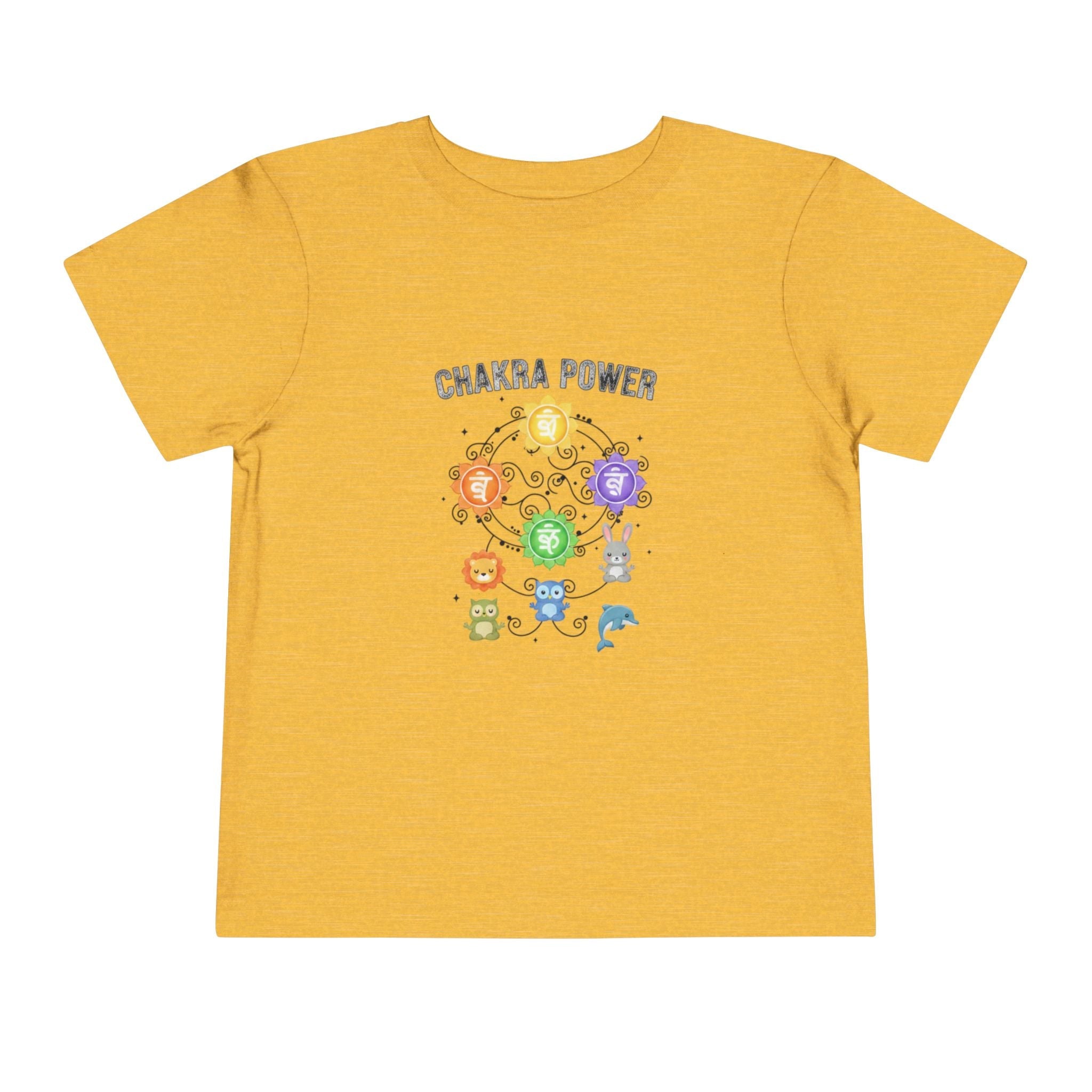 Chakra Power Toddler Tee — Colorful Kids Chakra Energy Shirt