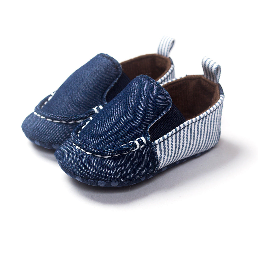 Denim baby shoes