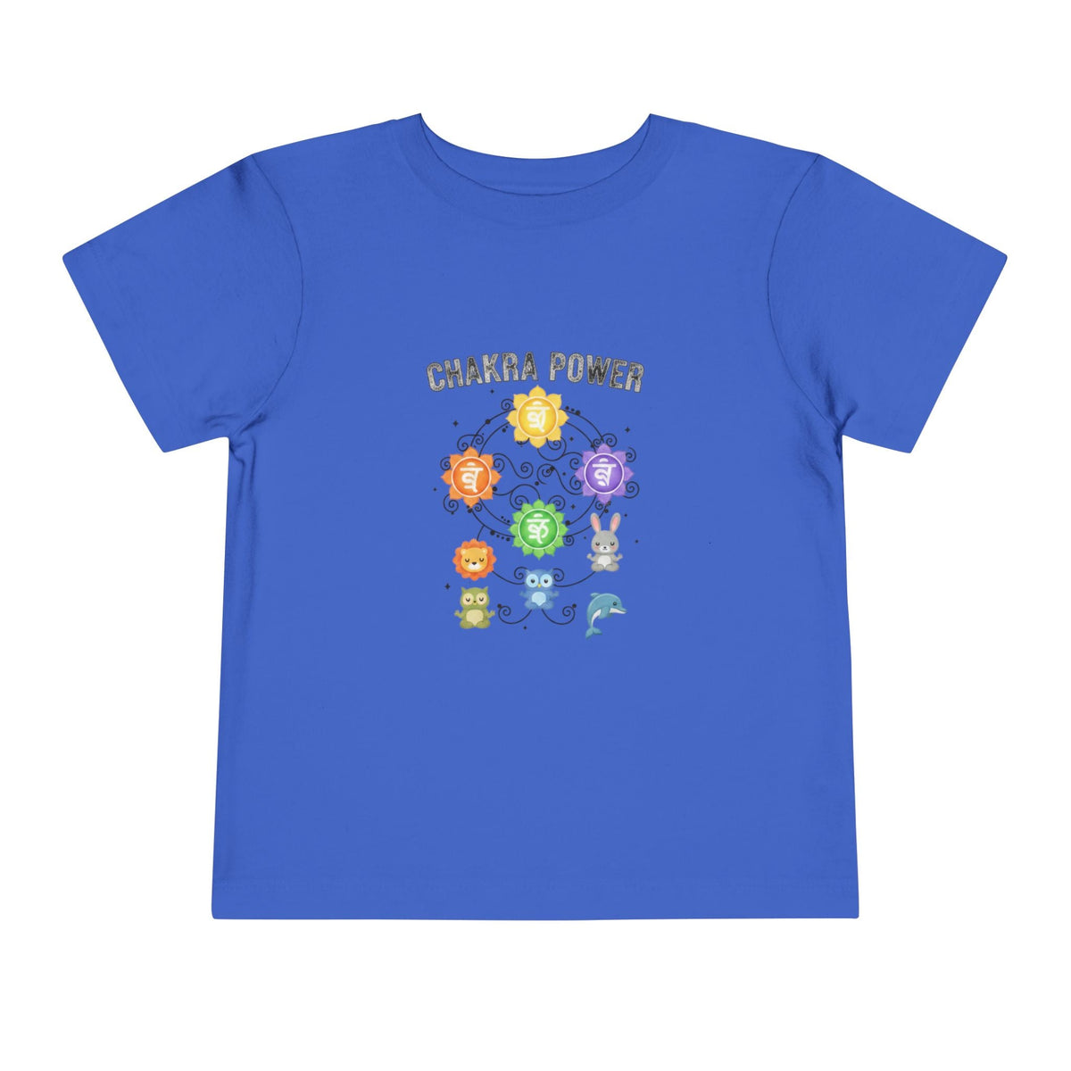 Chakra Power Toddler Tee — Colorful Kids Chakra Energy Shirt