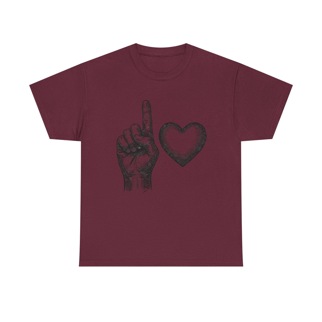 "1 love" Graphic T-Shirt