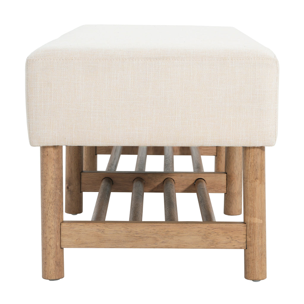 Rectangular Upholstered Storage Bench