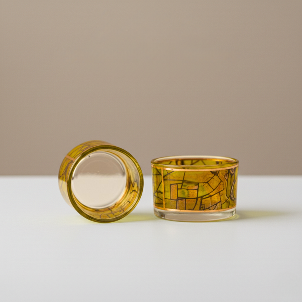 Stylish Judaica Candle Holders – Chagall Glass