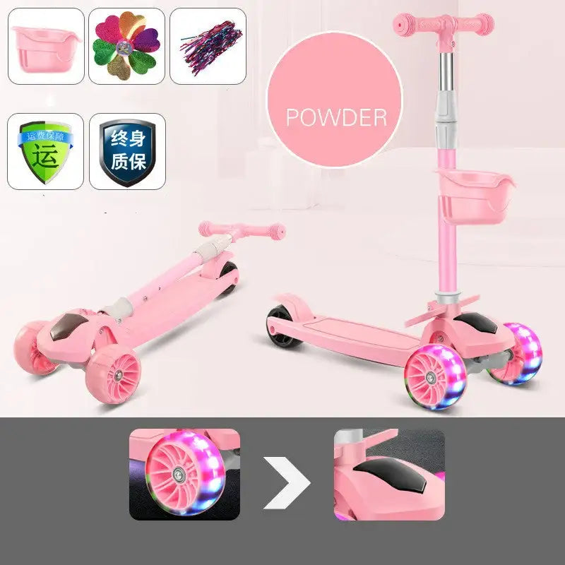 Children'S Scooter Mi Gao Three-In-One Kids Skateboard Scooter Scooter