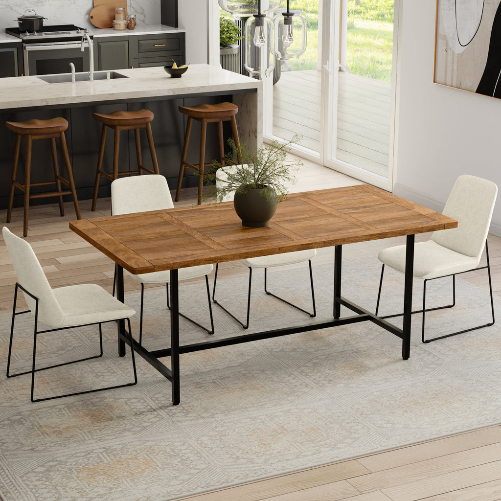 Campbell Dining Table in Burnt Wax