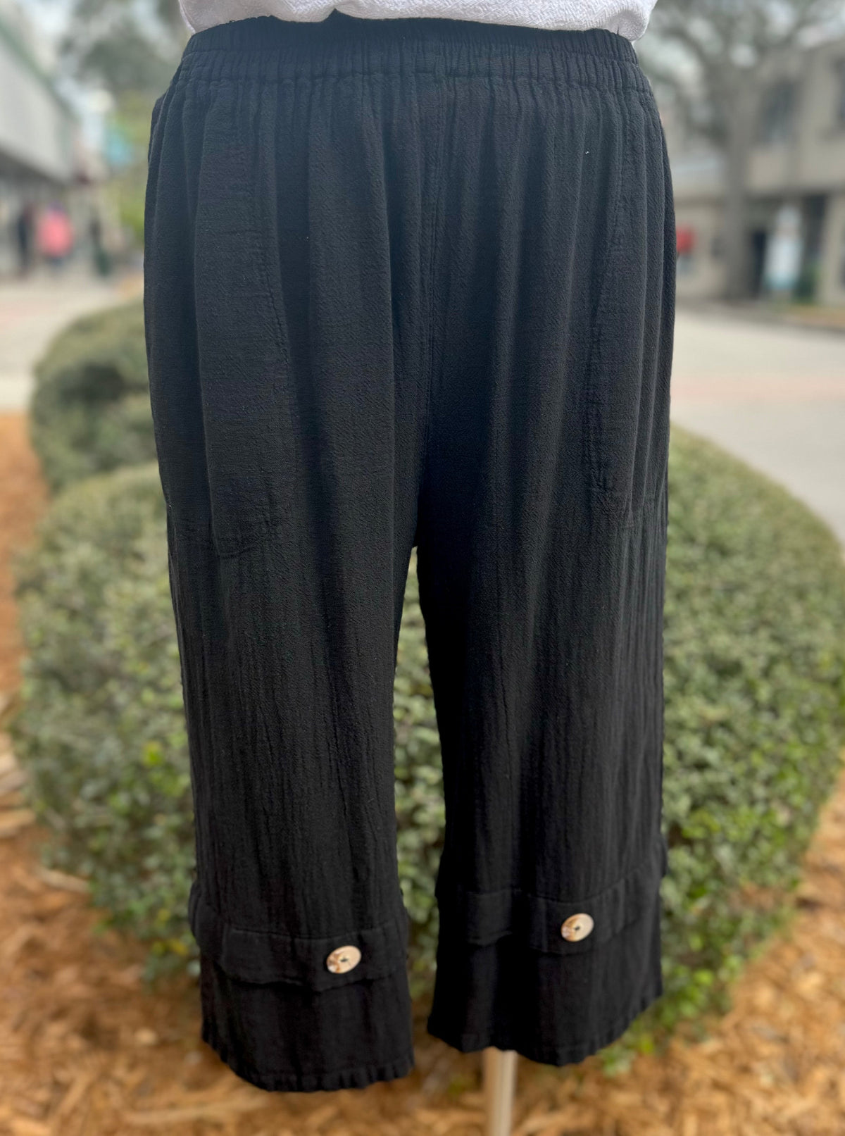 Gail Capri Pant with Pockets! 100% Cotton Gauze