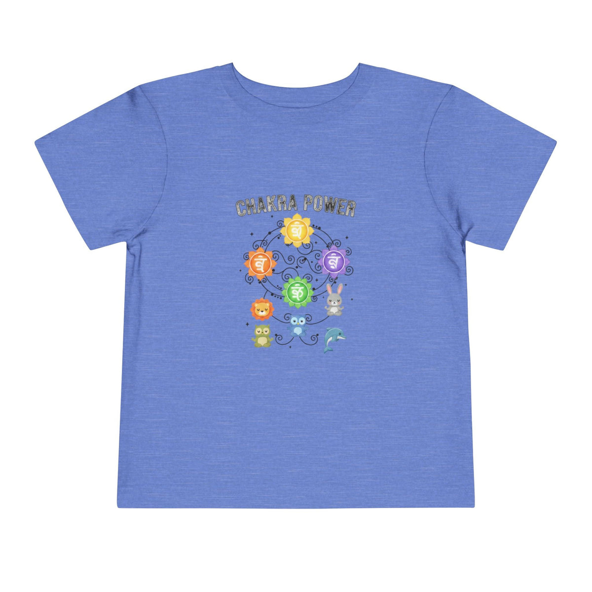 Chakra Power Toddler Tee — Colorful Kids Chakra Energy Shirt
