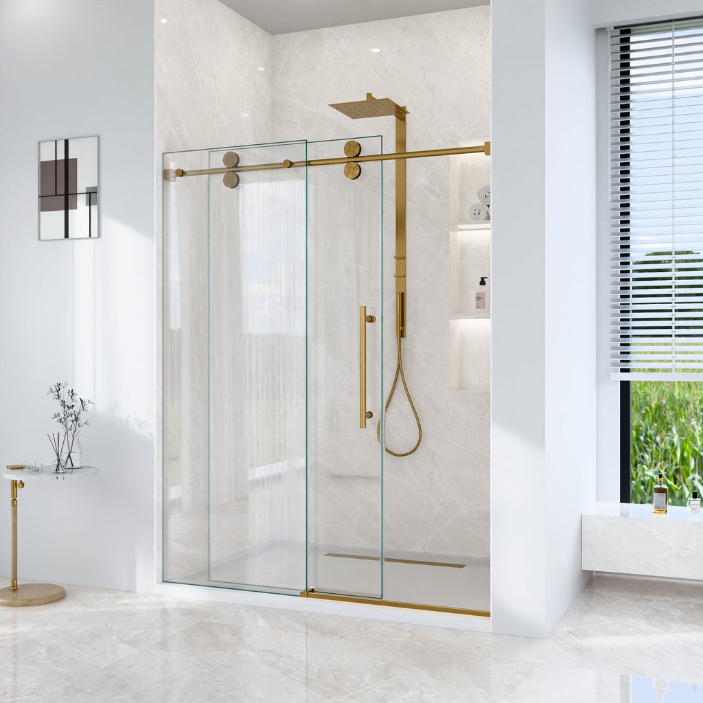 Frameless Single Sliding Shower Door