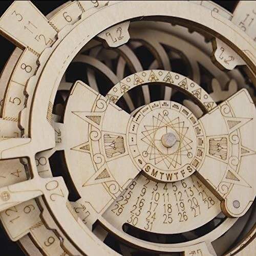 ROBOTIME 3D Puzzles Perpetual Calendar Wooden Model Kits Brain Teasers Sets LK201