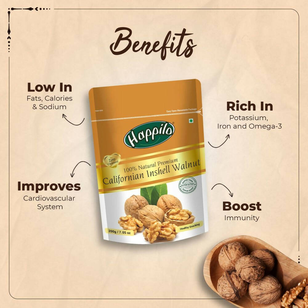 Happilo Premium Whole Californian Inshell Walnuts