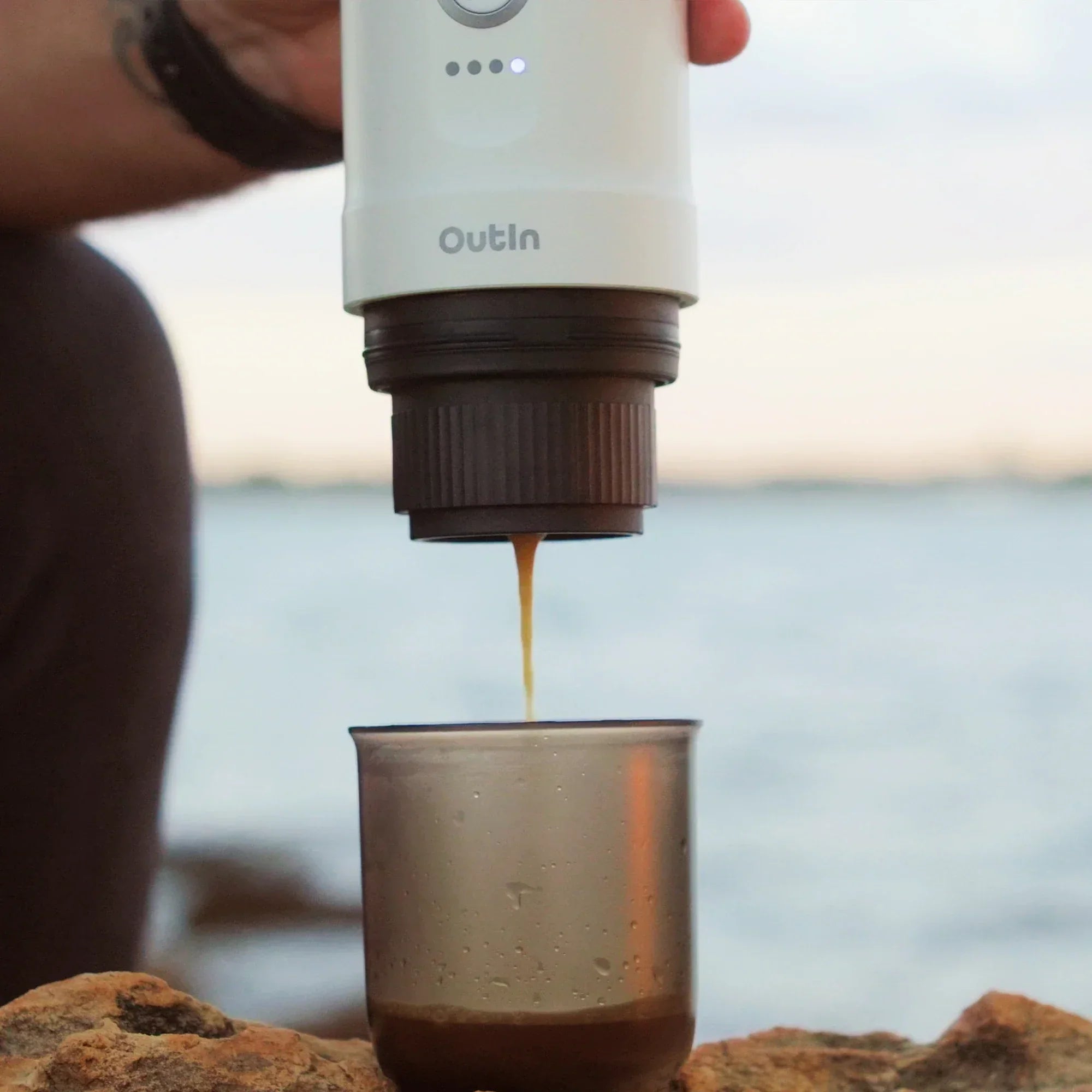 Nano Portable Espresso Machine (Pearl White)