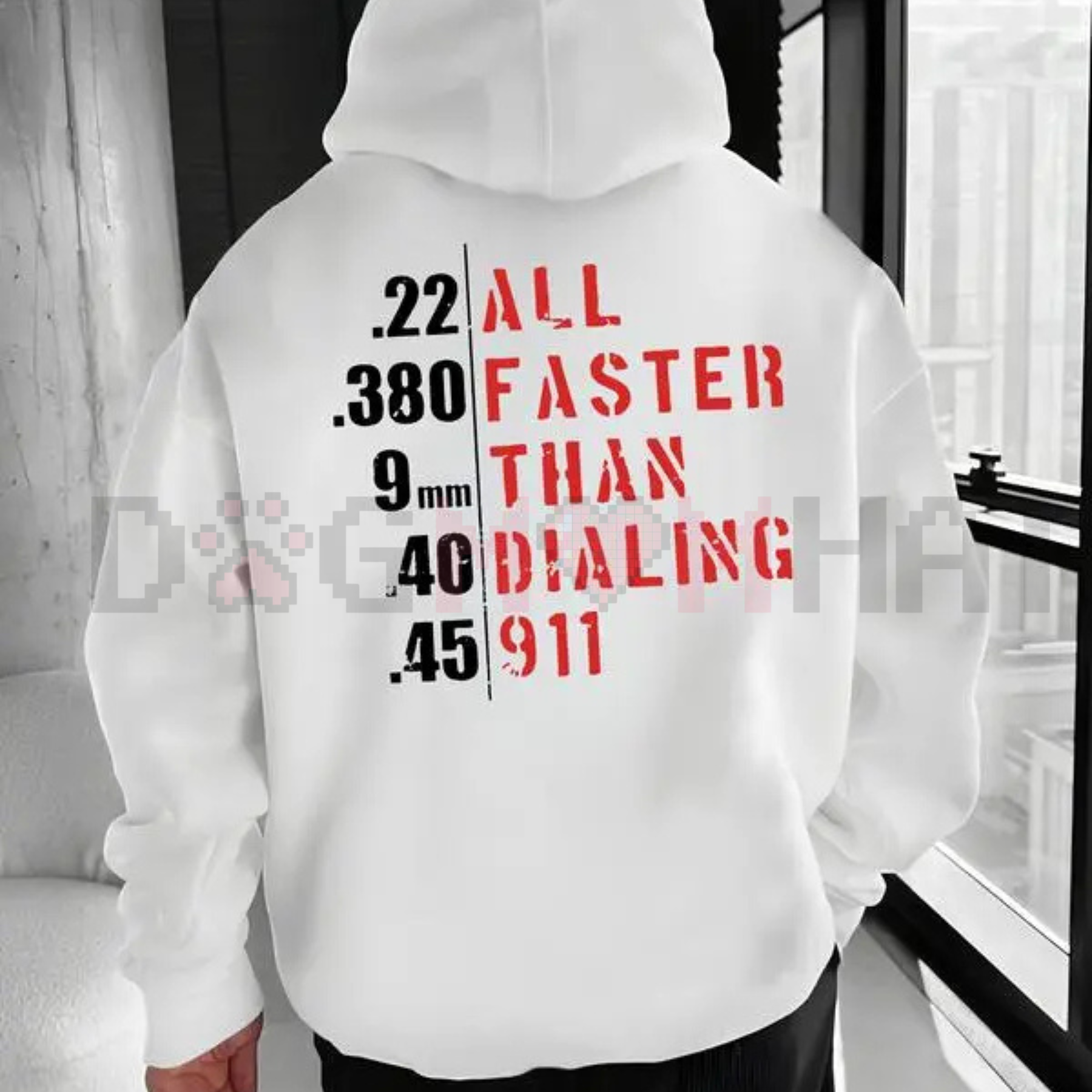 "Faster Than Dialing 911" Hoodie